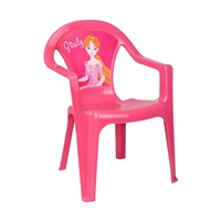 Detský záhradný nábytok - Plastová stolička ružová Giuly