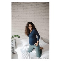 Tehotenské a dojčiace tričko Milk Shirt milk & love modrá