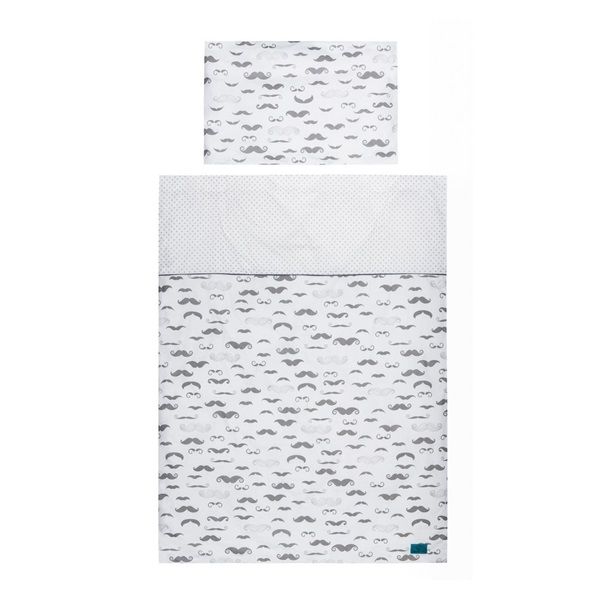 6-dielne posteľné obliečky Belisima Little Man 100/135 sivé