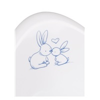 Hrajúci detský nočník protišmykový Bunny biely