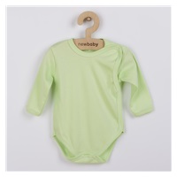 Dojčenské body celorozopínacie New Baby Classic zelené