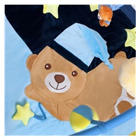 Hracia deka s melódiou PlayTo spaci medvedík modrá
