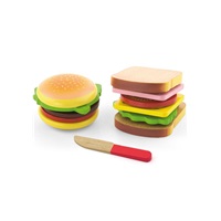 Detská drevená hračka Viga Hamburger a Sendvič