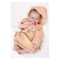 Detský župan New Baby Sovičky hnedý