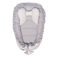 Luxusné hniezdočko pre bábätko Králiček Belisima bielo-sivé