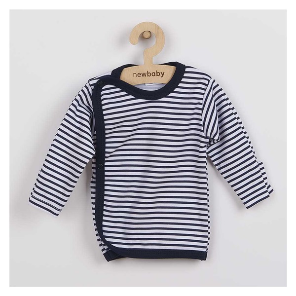 Dojčenská košieľka New Baby Classic II s modrými pruhmi