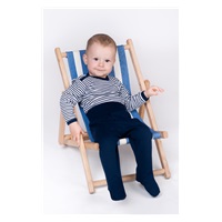Dojčenská košieľka New Baby Classic II s modrými pruhmi