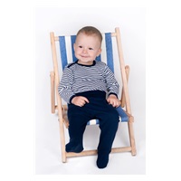 Dojčenská košieľka New Baby Classic II s modrými pruhmi