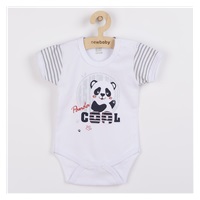 Dojčenské body s krátkym rukávom New Baby Panda