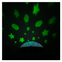 Kolotoč nad postieľku so svetelným projektorom Baby Mix sivý