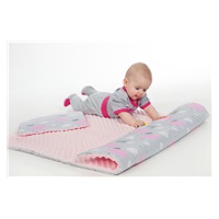 Obojstranný Set z Minky do kočíka New Baby teddy sivý