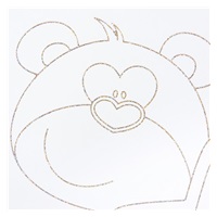 Detská komoda New Baby Medvedík s hviezdičkou dub