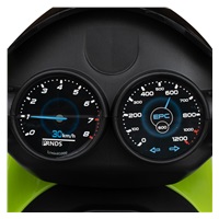 Detská elektrická motorka Baby Mix POLICE zelená