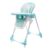 Jedálenská stolička NEW BABY Minty Fox - ekokoža a vložka pre bábätká