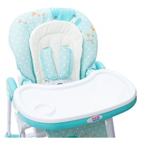 Jedálenská stolička NEW BABY Minty Fox - ekokoža a vložka pre bábätká