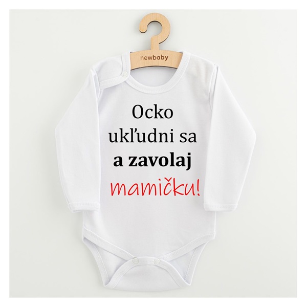 Body s potlačou New Baby a zavolaj MAMIČKU!