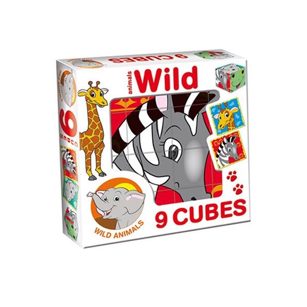 Skladacie obrázkové kocky Wild