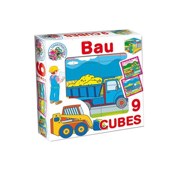 Skladacie obrázkové kocky Bau