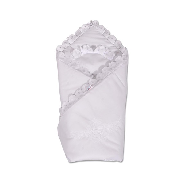 Bavlnená zavinovačka s krajkou New Baby