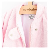 Dojčenský froté spací vak New Baby medvedík ružový