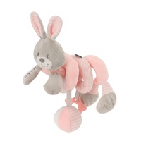 Hračka na postieľku Špirála Baby Mix králik rúžový