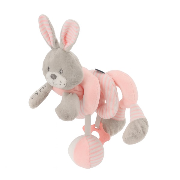 Hračka na postieľku Špirála Baby Mix králik rúžový