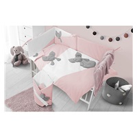 3-dielne posteľné obliečky Belisima Mouse 90/120 ružové