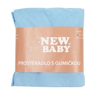 Jersey prestieradlo do postieľky New Baby 120x60 modré