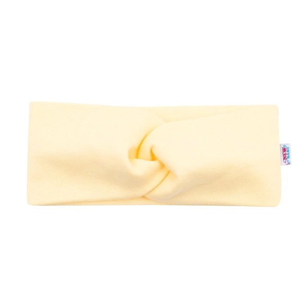 Dojčenská čelenka New Baby Style žltá 40,5 cm