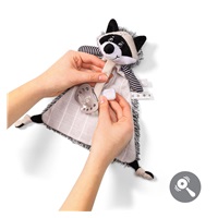 Uspávačik Baby Ono Otter Racoon Rocky s pútkom pre cumlík