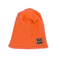 Dojčenská bavlnená čiapočka Nicol Fox Club oranžová