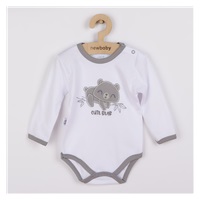 Dojčenské bavlnené body s dlhým rukávom New Baby Cute Bear