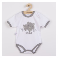 Dojčenské bavlnené body s krátkym rukávom New Baby Cute Bear