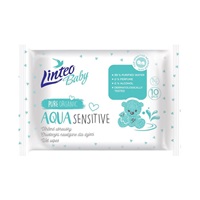 Detské vlhčené obrúsky Linteo Baby AQUA SENSITIVE 10 ks