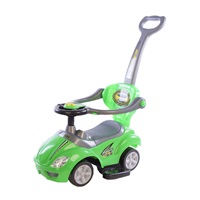 Detské odrážadlo s vodiacou tyčou 3v1 Baby Mix Mega Car zelené