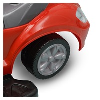 Detské odrážadlo s vodiacou tyčou 3v1 Baby Mix Mega Car červené