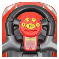 Detské odrážadlo s vodiacou tyčou 3v1 Baby Mix Mega Car červené