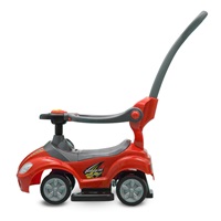 Detské odrážadlo s vodiacou tyčou 3v1 Baby Mix Mega Car červené