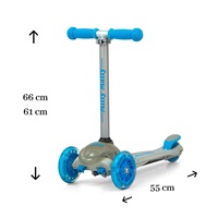 Detská kolobežka Milly Mally Scooter Zapp grey