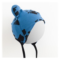 Dojčenská bavlnená čiapka s uškami New Baby labka modrá