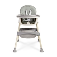 Jedálenská stolička 2v1 CARETERO Bill grey