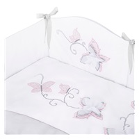 3-dielne posteľné obliečky Belisima Butterfly 100/135 sivé