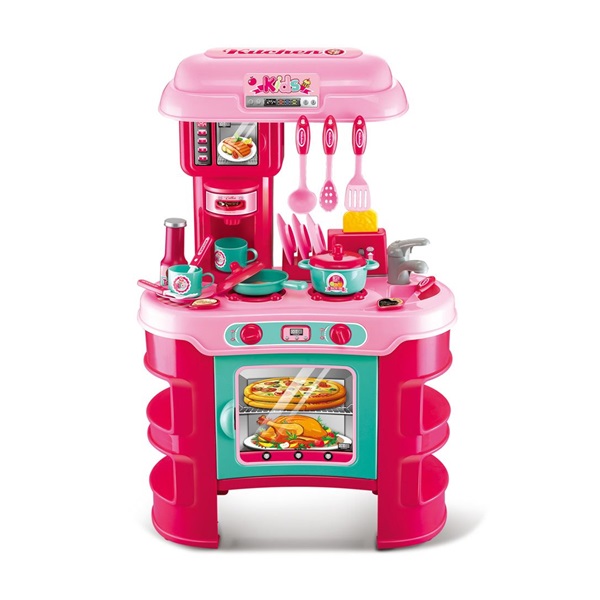 Detská kuchynka Little Chef Baby Mix ružová 32 ks