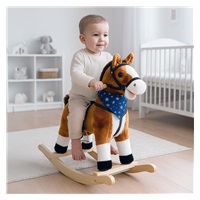 Hojdací koník s melódiou a šatkou Baby Mix Zeus