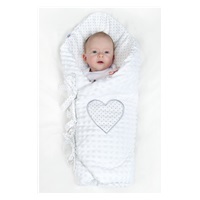 Luxusná šnurovacia Zavinovačka z Minky New Baby Jarabina 75x75 cm
