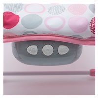 Multifunkčné hojdacie lehátko pre miminko Baby Mix ružovo-biele