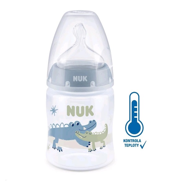 Dojčenská fľaša NUK First Choice Temperature Control 150 ml blue