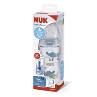 Dojčenská fľaša NUK FC+Temperature Control 300 ml BOX-Flow Control cumlík blue