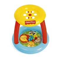 Detské nafukovacie hracie centrum s otvormi na lopty Fisher Price