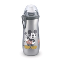 Detská fľaša NUK Sports Cup Disney Cool Mickey 450 ml grey